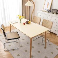 Mantel De PU Negro Impermeable Y Antiaceite Para 6 Sillas Estilo Moderno Para Sala De Estar Y Café Tapete De Mesa Sólido Resistente Al Polvo - details 16