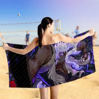 Toalla De Playa Microfibra De Anime One Piece Luffy Gear 5 Para Niños Toalla De Baño Suave Y Rápida Secado Para Camping Y Piscina - details 9