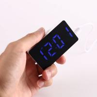 Reloj De Alarma Digital LED Espejo Pequeño Para Decoración De Habitación Moderno Con Luz Trasera Tablero De Control De Tiempo Accesorio Para Escritorio - details 1