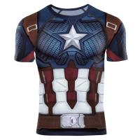 Camiseta De Compresión Para Hombre Verano 2025 Con Diseño De Araña Manga Corta Elasticidad Superhéroe Top De Fitness Activewear - details 3