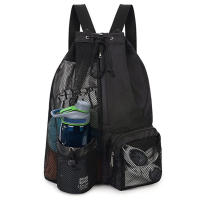 Bolsa De Natación Con Bolsillo Húmedo Y Cordón De Sujeción Multifuncional Para Playa Gimnasio Y Equipo De Ejercicio - details 0
