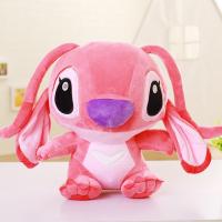 Peluche Grande Disney Lilo & Stitch Kawaii Suave Azul Rosa Muñeco De Peluche Anime Película Regalo De Navidad Para Niños Y Adultos - details 5