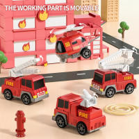 Juego De Coches De Fricción Para Niños Y Niñas Vehículos De Bomberos Y Camión Portador De Juguetes Educativos Para Niños - details 5