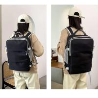 Mochila de viaje repelente al agua para mujer, mochila escolar para ordenador portátil con carga USB, correa de equipaje, zapatos, Adolescentes - details 4