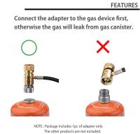 Adaptador De Estufa De Gas Para Camping Al Aire Libre Y Picnics Herramienta De Conversión Para Estufa De Gas Sin Ignición Incluida - details 4