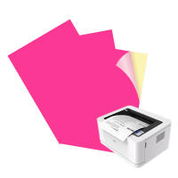00564-56 Papel autoadehsivo de color rosa magenta fucsia A4  21*29.7CM, etiqueta adhesiva para impresoras. - details 1
