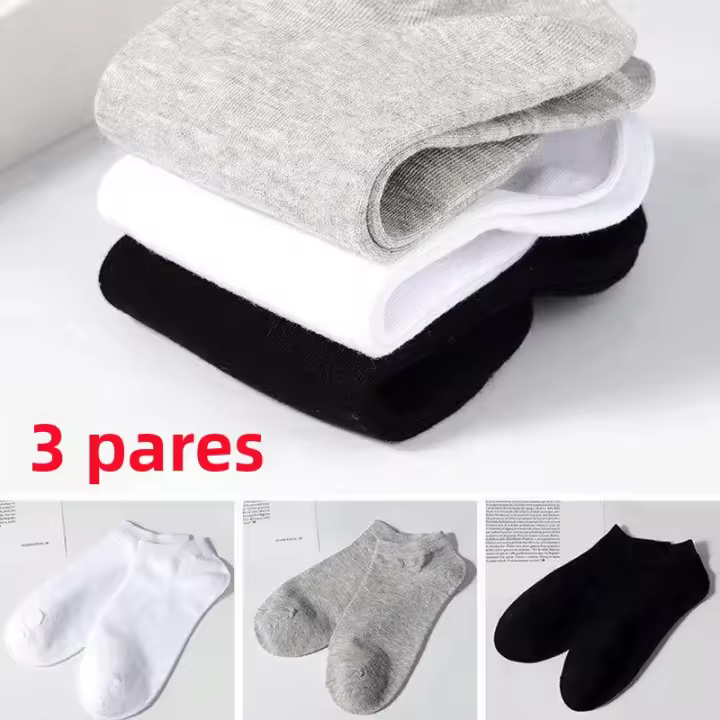 Calcetines De Bote Unisexos De Color Sólido Y Cómodos Transpirables Absorbentes De Sudor De Pies Para Mujer Calcetines De Tobillo - 1