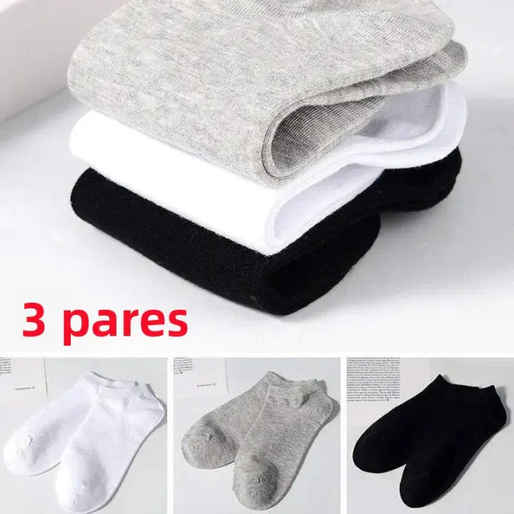 Calcetines De Bote Unisexos De Color Sólido Y Cómodos Transpirables Absorbentes De Sudor De Pies Para Mujer Calcetines De Tobillo - 1