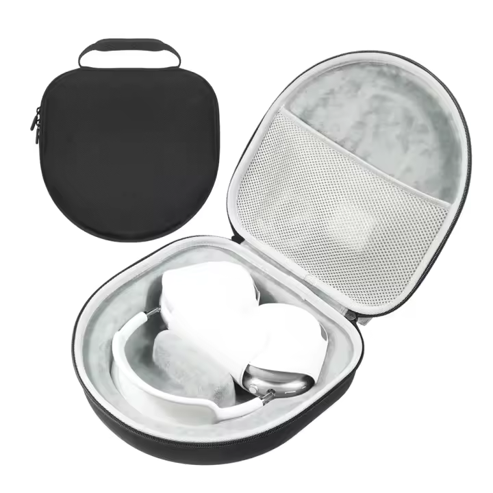 Estuche de viaje para auriculares con Bolsa de Malla y almacenamiento portátil, Funda de EVA a prueba de Golpes para Apple AirPods Max, compatible con auriculares de computadora y teléfonos portátiles. - 1