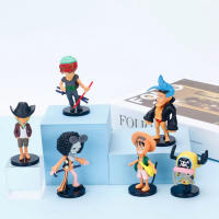 Set De 6 Figuras De Acción Anime One Piece Luffy PVC Modelo Coleccionable Decorativo Juguetes Para Niños Regalo De Cumpleaños - details 1