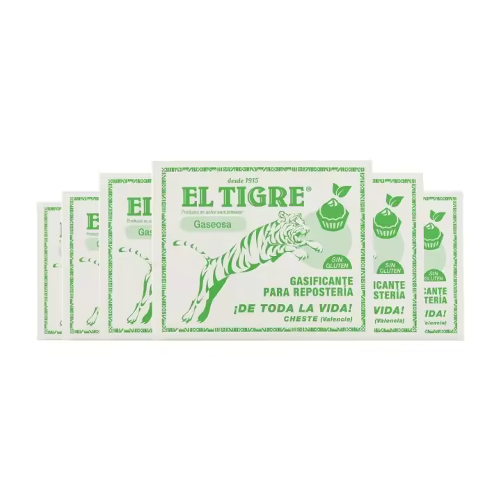 Gaseosa El Tigre caja 8 sobres 39 g x 6 cajas. Total de 48 sobres - 1