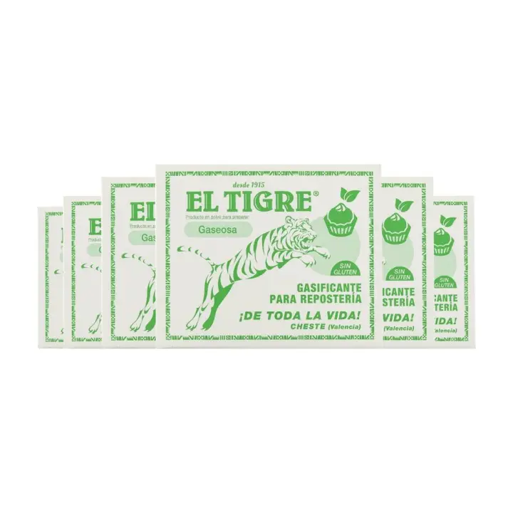 Gaseosa El Tigre caja 8 sobres 39 g x 6 cajas. Total de 48 sobres - 1