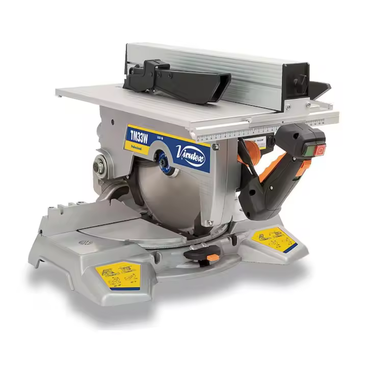 Tronzadora abatible con mesa superior 1.500W. TM33W Virutex - 1