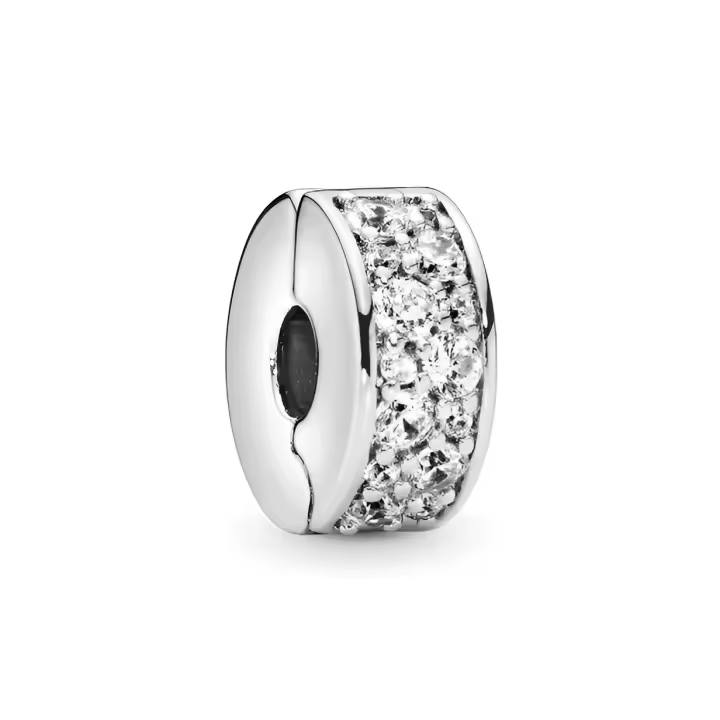 Charm Pandora Clip Pavé Transparente - 791817CZ - 1