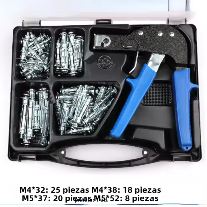 TAIMIMEI Ancorajes De Pared Hueca Con Tornillos Herramienta De Fijación Para Gypsum Y Pláster Cheville Molly Bolt Set De Obrador - 1