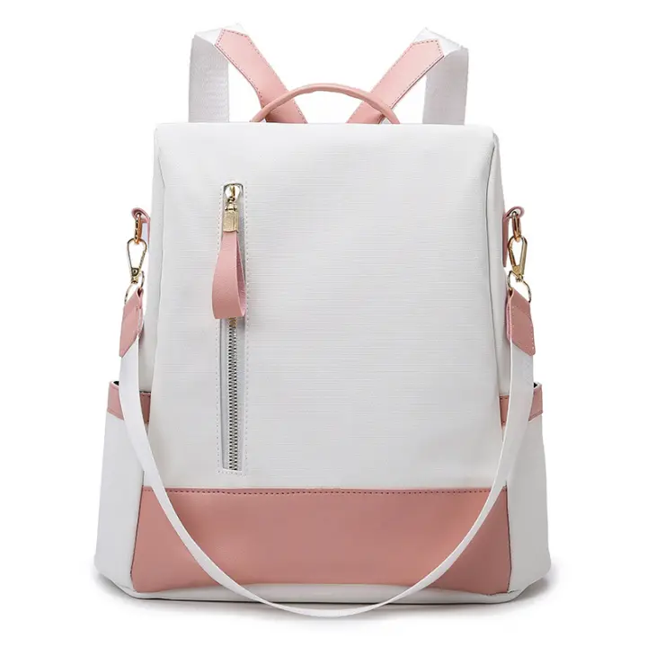 Mochila antirobo de estilo Korean de moda para Mujer, mochila de viaje de Textura de gran capacidad, mochilas escolares de moda para Mujer, bolsos de computadora casuales para salir - 1
