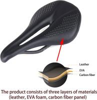 Sillín De Bicicleta ELITAONE De Carbono Ultrafino 96G Para MTB Y Carretera Almohadilla Hueca Cómoda Accesorios Para Bicicleta Tamaño 240X143MM Unisex - details 11