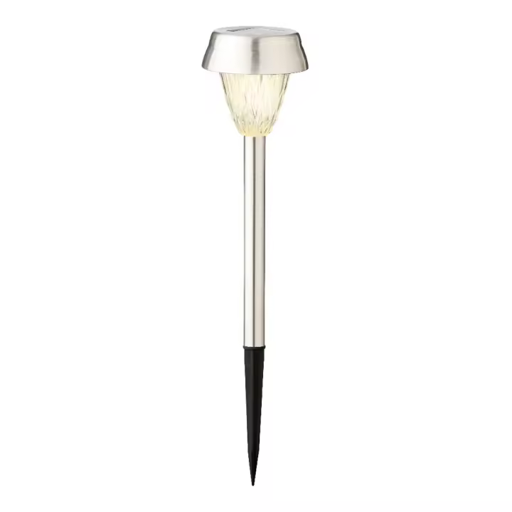 Set 4 Balizas Inox Luz Cálida 24x8cm Lumineo - Ahorro Energético - 1