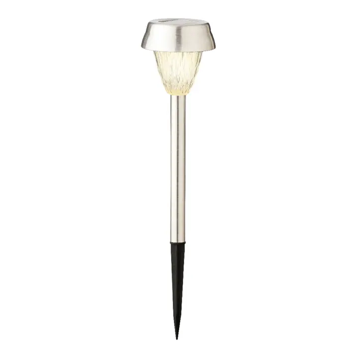 Set 4 Balizas Inox Luz Cálida 24x8cm Lumineo - Ahorro Energético - 1