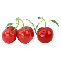Decoración De Mesa Con Simulación De Cereza Juguete Cognitivo De Fruta Para Bodas Y Navidad Modelo Alimenticio Artificial Para El Hogar - details 3