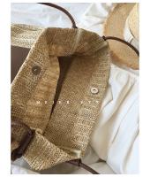 Bolso de hombro literario retro para mujer, de lona, ​​diseño de estudiante, estilo vacacional, bolso de compras de gran capacidad, bolso de playa, bolso para madre e hijo - details 5