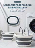 Basin Plegable Portátil Para Lavar Coche Hogar 16L Cesta De Almacenamiento Para Baño Caza Camping Lavado De Ropa - details 0