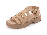 Titanitos sandalias de piel para niña en color camel mod. CRU150 AFRA - details 0