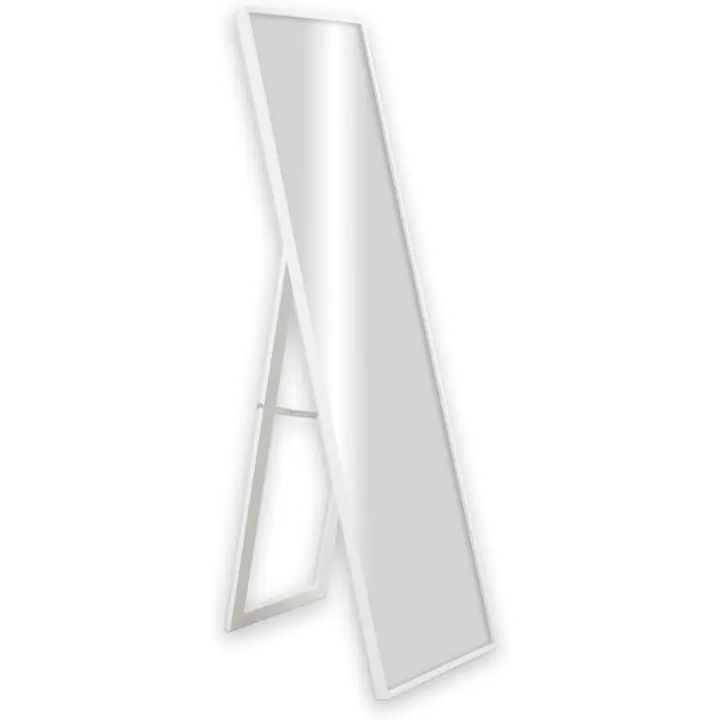 STARLEY-Espejo de Pie Cuerpo Entero Espejo de Pared Rectangular con 2 Formas de Uso Moderno para Pasillo Dormitorio Sala de Estar 30X120CM - 1