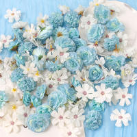 48Pcs Cabezas De Flores Artificiales De Seda Para Decoración De Hogar Fiesta Boda DIY Accesorios De Coronas De Flores Fake Para Decoración De Habitaciones - details 1