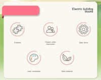 Juguetes De Bloques De Construcción Giratorios Eléctricos Versátiles Montessori Para Niños Y Niñas Regalos De Cumpleaños Edad Recomendada 3-18 Años - details 1