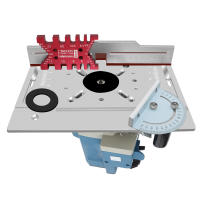 Placa De Inserto Para Mesa De Router De Aluminio Con Herramienta De Encaje Deslizante Y Regla De Ángulo Para Mecanizado De Madera Kit De Guía Para Carpintero - details 6