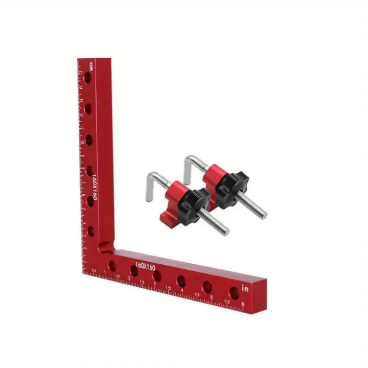 Juego De Herramientas De Carpintero 160MM 90 Grados L-Auxiliar Panel De Posicionamiento Clip Fijo Herramienta De Carpintero Para Madera - 1