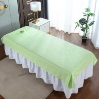 Sábanas De Belleza Para Salón De Cosméticos Y Masajes Tratamiento SPA Sábanas Suaves Para Mesa De Cama Con Agujero Material Poliéster/Celulosa Impresión De Plantas Para Adultos - details 7