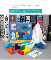 Bloques Cúbicos De Madera Para Niños Modelos Geométricos Aprendizaje Espacial Matemático Juguetes Educativos Auxiliares De Enseñanza Montessori - details 1