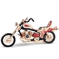 Puzzle 3D De Madera Vehículo Serie Modelo De Construcción Manual Autobús Camión Motocicleta DIY Educativo Simulación Juguete Temático - details 4