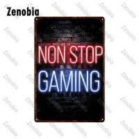 Tin Sign De Metal Video Games Decoración Para La Habitación Del Juego Zona Gamer Placa De Hierro Decorativa Rectangular - details 27