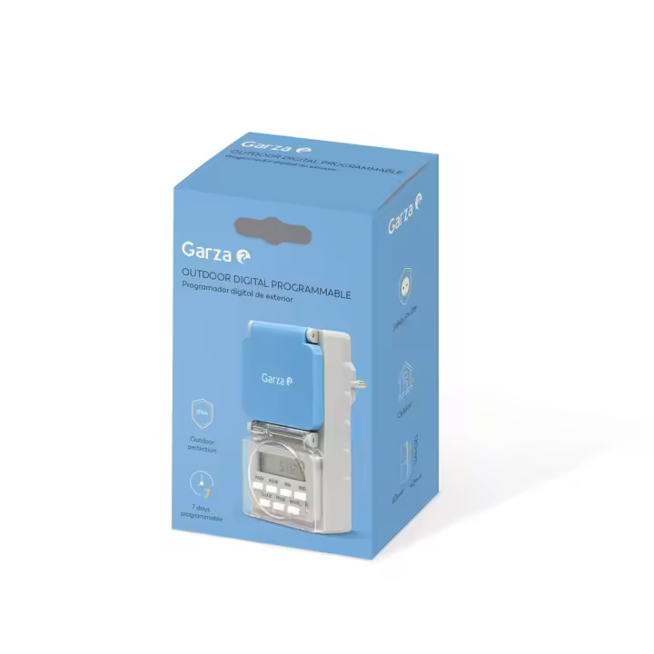 Garza Temporizador Digital de Exterior - Automatiza Tu Hogar - Ahorra Tiempo y Energía - 1