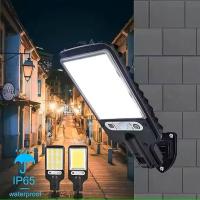 Luz De Pared Solar Con Sensor De Movimiento 108/117COB De 3 Modos Para Patio Jardín Balconada Garage Puerta Iluminación Pública - details 3