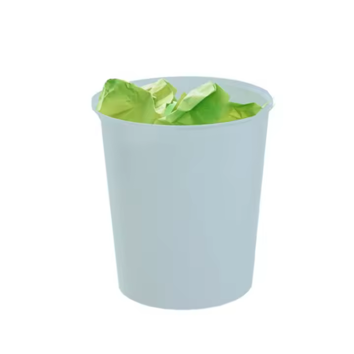 PAPELERA ECOGREEN 100% RECICLADO Y RECICLABLE AZUL PASTEL 18 LITROS 290X310 MM ARCHIVO 2000 2001 AZ PS - 1