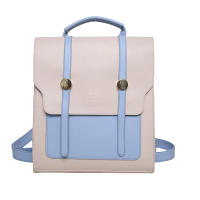 Nuevo bolso de mujer, nueva moda coreana, retro, simple, de color sólido, con hebilla de metal, mochila portátil de nicho - details 1