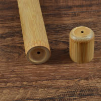 Estuche De Dientes De Bambú Natural Para Adultos 8.3 Pulgadas Accesorios De Cepillo De Dientes Ecológico Hecho a Mano Con Tubo De Bambú - details 10