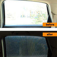 4Pcs Pegatinas De Sol Para Coche 42x38cm Protección Solar PVC Escudo De Ventana Lateral DIY Accesorios Exteriores De Automóvil - details 7