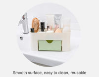 Caja De Almacenamiento Para Maquillaje Grande Organizador De Joyería Y Pinturas Para Uñas En La Mesa Contenedor De Maquillaje - details 2