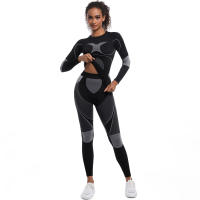 SSITO Conjunto de Mallas de gimnasio de Seco rápido, ropa de Esquí de DOT sin Costura para el invierno, ropa y pantalones de Seco rápido para correr, deporte y ciclismo - details 12