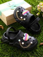 Clogs Casuales Para Niñas Con Decoraciones De Corazones Secado Rápido Ligeros Y Antideslizantes Adecuados Para Baños Internos Y Externos - details 23
