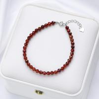 Pulsera de Turmalina Hecha a Mano en Plata de Ley 925 de 4mm with Piedra Natural de 4mm para Mujeres Joyería de Fiesta Gift de Bangles de Amatista - details 7