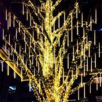 Luces De Lluvia De Meteoros LED 30CM Impermeables Para Decoración De Jardín Y Fiesta Faeirys String Light De Caída De Gotas De Lluvia - details 7