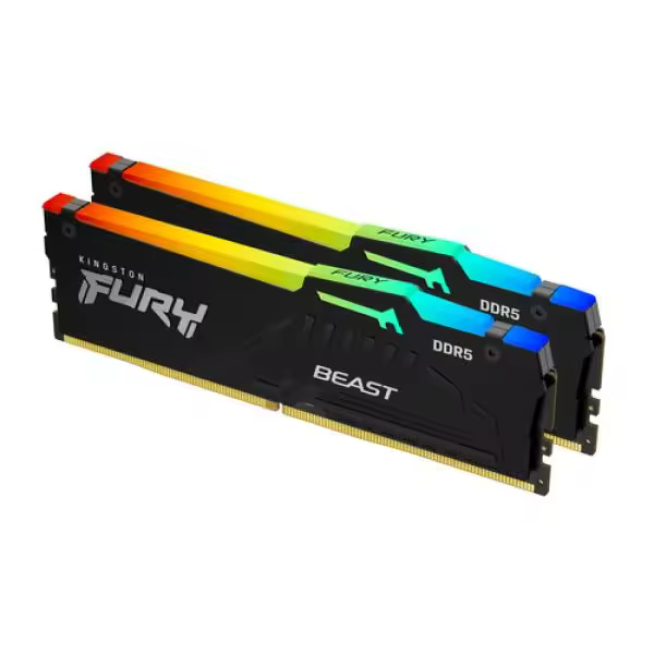 Kingston Technology FURY Beast 64GB 6000MT/s DDR5 CL30 DIMM (Kit de 2) RGB EXPO - 1