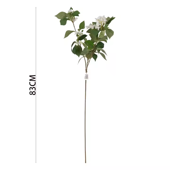 Poenia Arte Floral - Vara de Hortensia Artificial 83cm - Pack de 3 - Flores y Plantas Artificiales - 1
