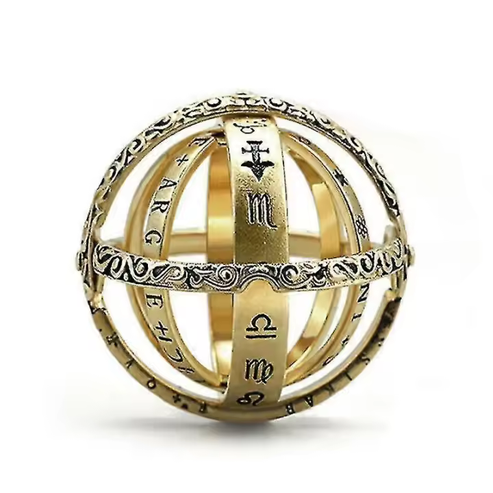 Bola astronómica bola anillo plegable anillo de dedo cósmico banda joyería de moda - 1